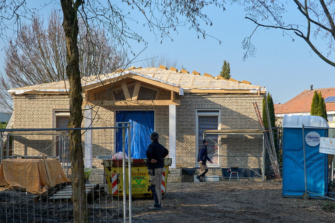 Voorkant bouw TM-centrum Lelystad (Foto Ger LIeve, 14-2-2023)icture