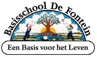 Logo Basisschool De Fontein, Maharishi Onderwijs, een basis voor het leven.